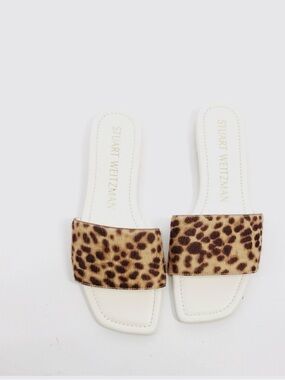 Stuart Weitzman Calf Hair Leopard Sandal
